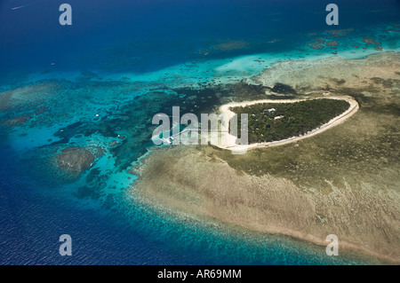 Green Island Great Barrier Reef Marine Park North Queensland Australia antenna Foto Stock