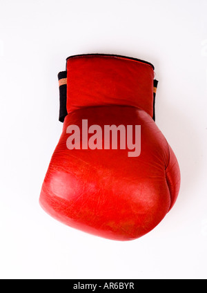 Una singola annata guanto di boxe Foto Stock
