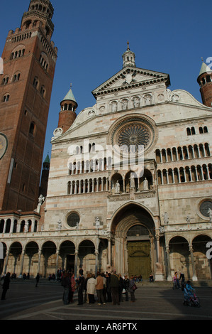 Duomo e Torrazzo di Cremona italia Foto Stock
