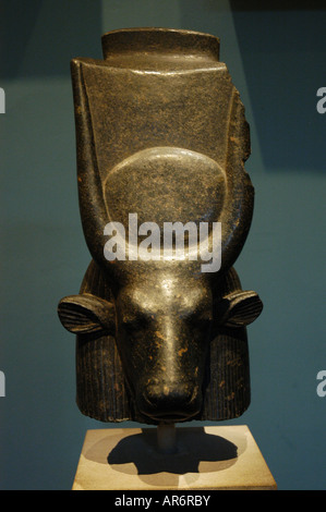 Testa di una mucca Dea Dynasty 18 Metropolitan Museum di New York STATI UNITI D'AMERICA Foto Stock