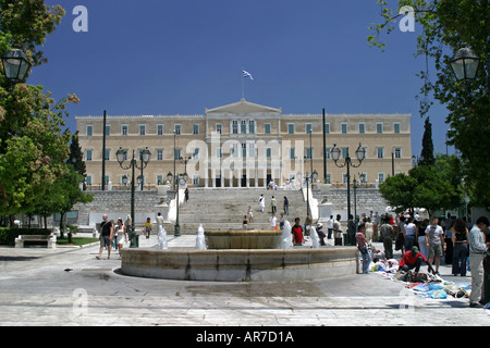 Il Royal Palace Atene Grecia, una popolare attrazione turistica in Europa Foto Stock