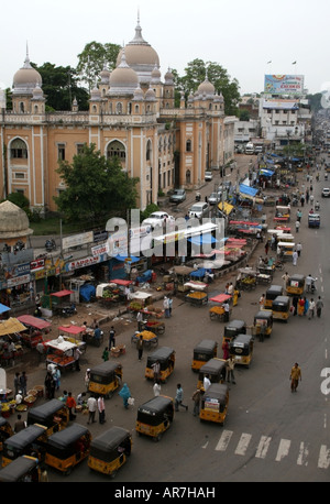 Vista da Charminar , Hyderabad, Andhra Pradesh , India Foto Stock