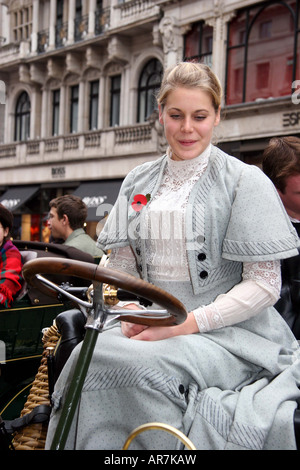 1903 Panhard et levassor (Lady Elizabeth) Reg. No.un Driver 6639 Miss Liz Vescovo Dorset.No.277 Foto Stock