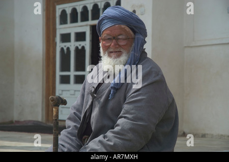 Il vecchio uomo di Shakrisabs Uzbekistan Foto Stock