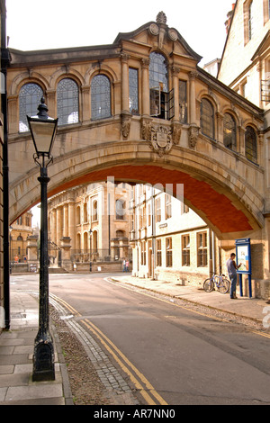 Il ponte dei sospiri di Oxford, Inghilterra. Foto Stock