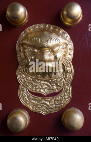 Tempio di porta del cielo dettaglio Pechino - Cina Foto Stock