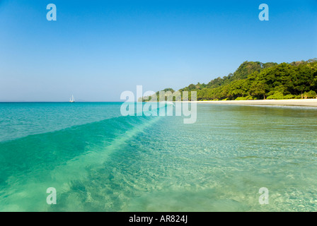 Spiaggia numero sette su Havelock Island nelle isole Andamane in India Foto Stock