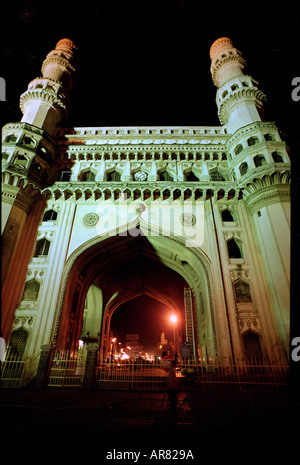 Charminar di Hyderabad, Andhra Pradesh in India Foto Stock