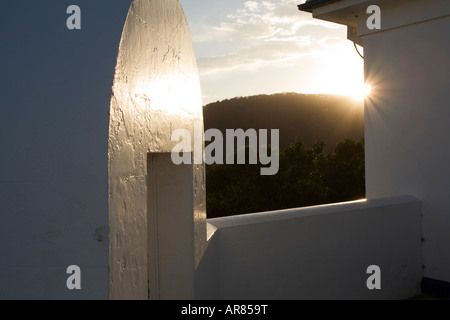 Smoky Capo Faro, South West Rocks, Nuovo Galles del Sud, NSW Australia Foto Stock