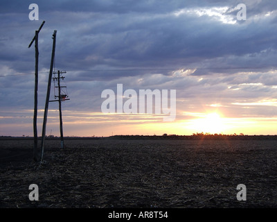 Sunset Toowoomba, Queensland, Australia Foto Stock