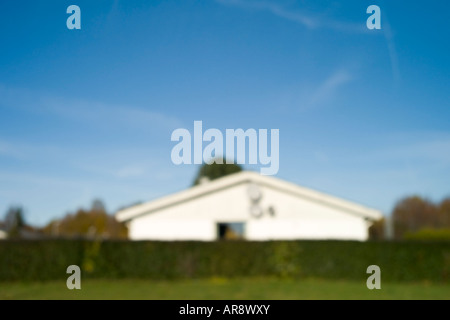 Inquadratura sfocata preso in un sobborgo. Foto Stock