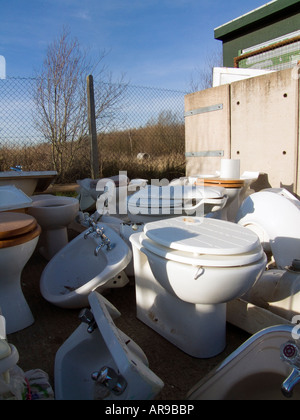 Accessori per il bagno e le suite di un re-centro ciclistico Foto Stock