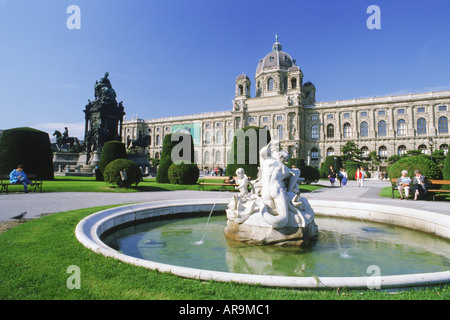 Museo delle Belle Arti a Maria Teresa Platz in Vienna. Austria. Foto Stock