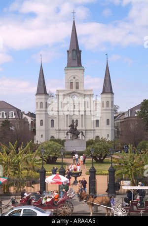 St Louis Cathedral, New Orleans Foto Stock