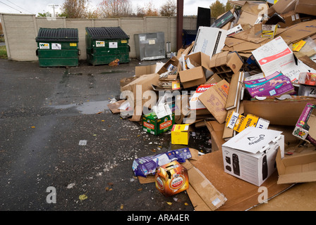 Cestino per il dump e il sito di riciclaggio Issaquah Washington Foto Stock