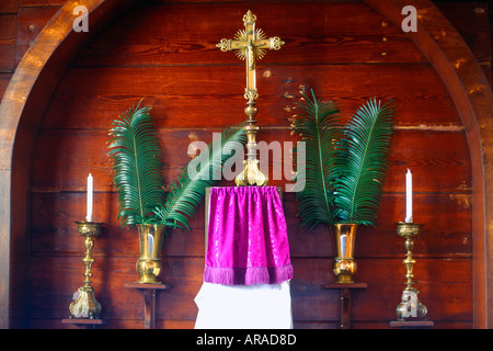 St Johns Antigua St Johns Cattedrale domenica delle Palme decorazione Foto Stock