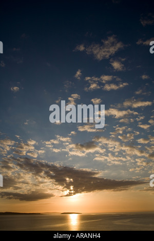 Puffin o Priestholm Isola e Anglesey da Ross on Wye North Wales UK Foto Stock