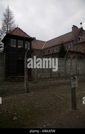 Campo di concentramento di Auschwitz Oswiecim Polonia Foto Stock