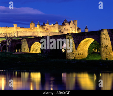 Carcassonne Aude Languedoc Rousillon Francia Foto Stock