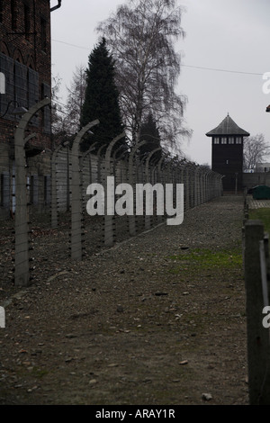 Campo di concentramento di Auschwitz Oswiecim Polonia Foto Stock