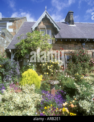 I fiori del Giardino Cottage Dirleton East Lothian in Scozia Foto Stock