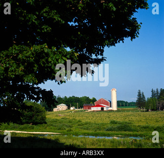 Agriturismo scena in Southern Ontario;Canada Foto Stock