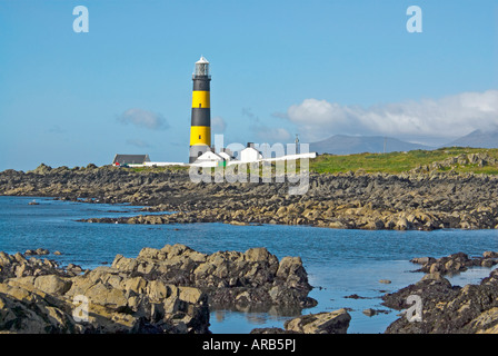 San Giovanni Point Lighthouse, County Down, Irlanda del Nord, Regno Unito Foto Stock