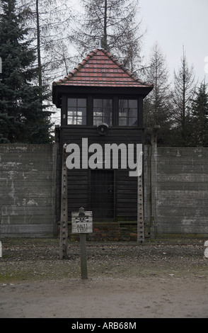 Campo di concentramento di Auschwitz Oswiecim Polonia Foto Stock