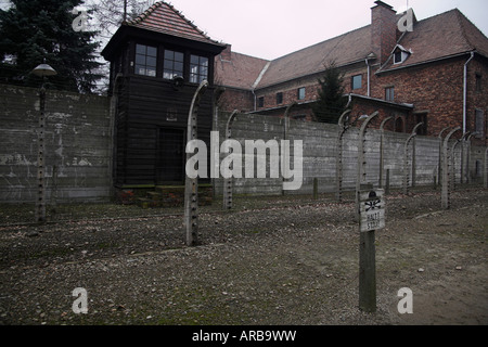 Campo di concentramento di Auschwitz Oswiecim Polonia Foto Stock
