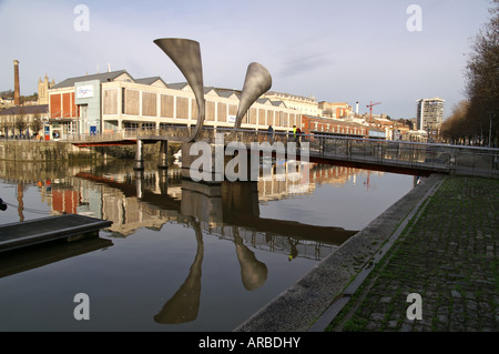 Pero ponte cornuto porto di Bristol Foto Stock