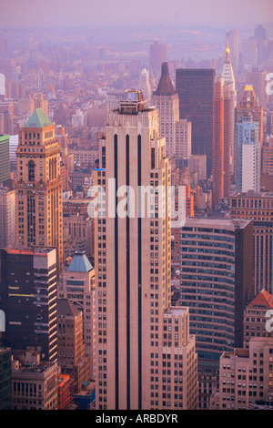 Su Manhattan a New York City Foto Stock