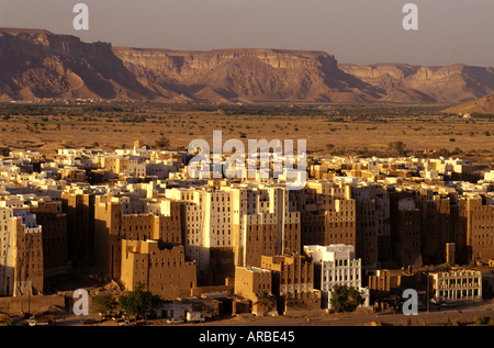 Repubblica dello Yemen Shibam Hadramaut Copyright Sergio Pitamitz Foto Stock