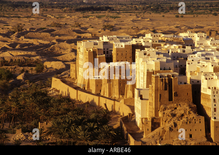 Repubblica dello Yemen Shibam Hadramaut Copyright Sergio Pitamitz Foto Stock