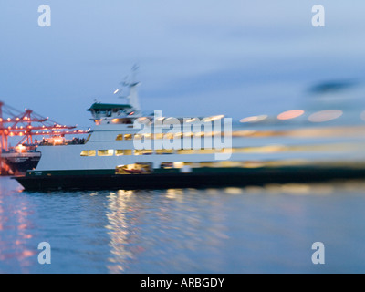 Downtown ferry terminal arrivo Foto Stock