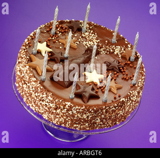 Cioccolato torta di partito Foto Stock