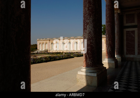 Grand Trianon nel parco del Castello di Versailles Parigi Francia Europa Foto Stock