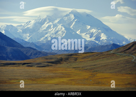 Mt. McKinley, Parco Nazionale di Denali, Alaska, STATI UNITI D'AMERICA Foto Stock