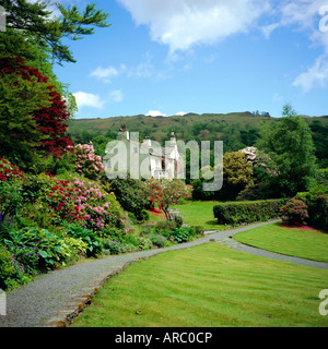 Rydal Mount, casa del poeta William Wordsworth, Ambleside, Lake District, Cumbria, England, Regno Unito Foto Stock