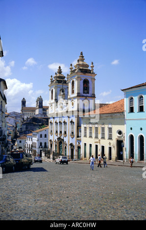 Salvador, il quartiere Pelourinho al Largo do Pelourinho, Bahia, Brasile, Sud America Foto Stock