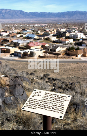 Petroglyph incisioni su roccia Monumento Nazionale Alberquerque Nuovo Messico USA Foto Stock