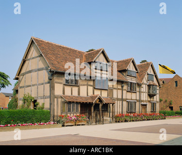 William al luogo di nascita di Shakespeare, Stratford-upon-Avon, Warwickshire, Inghilterra, Regno Unito, Europa Foto Stock