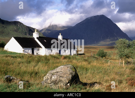 Blackrock Cottage in Glencoe Foto Stock