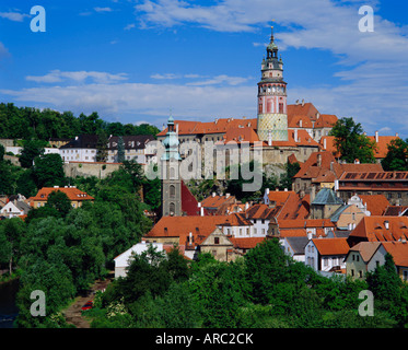 Cesky Krumlov, Boemia del Sud, Repubblica Ceca, Europa Foto Stock