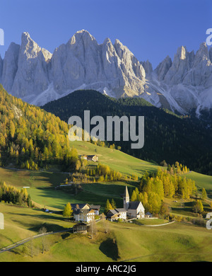 Montagne, Geisler Gruppe/Geislerspitzen, Dolomiti, Trentino Alto Adige, Italia, Europa Foto Stock