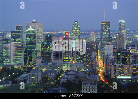 Skyline della città di Montreal, Provincia di Quebec, Canada Foto Stock