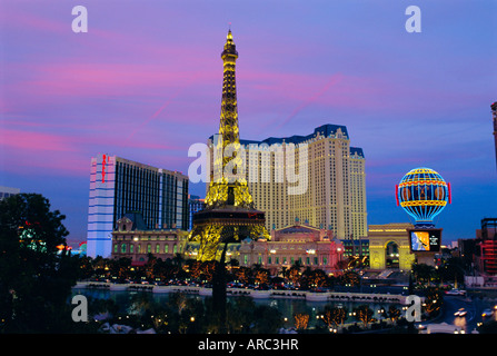 Hotel Parigi, Las Vegas, Nevada, STATI UNITI D'AMERICA Foto Stock