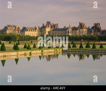 Chateau de Fontainebleau, a Fontainebleau, Seine-et-Marne, Ile de France, Francia, Europa Foto Stock