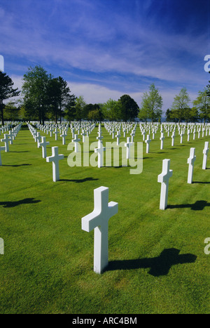 Cimitero americano di Colleville, Normandia sbarco in Normandia, Normandie (Normandia), Francia, Europa Foto Stock