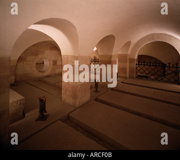 Speyer, Dom Kaisergräber, Blick nach Südosten Foto Stock