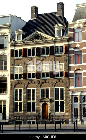 La casa di Rembrandt Amsterdam Paesi Bassi Casa di città Foto Stock